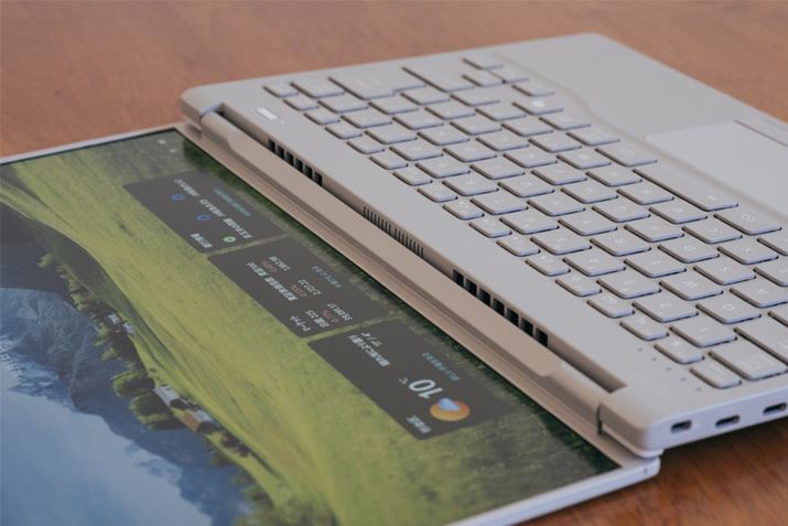 L[{[h[Ɍ̂rMBʂ180x܂œWJ\ŁAlŉʂ낵ȂfBXJbVł