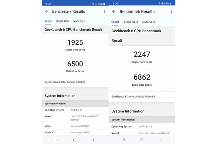 uGeekbench 6viuS24 FEvAEuS24vj