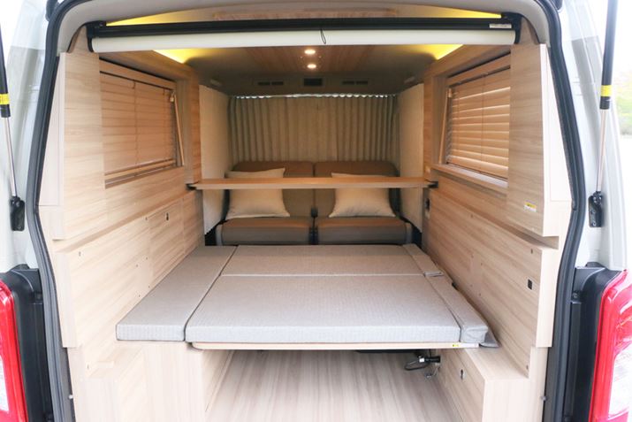 Ȃ݂ɁAxbhWJԂłTChV[gNă\t@[̂悤ɎgBxbh̍258mm̂ŁAAQɂ܂ɂȂו͂̃Xy[XɒuĂ΂