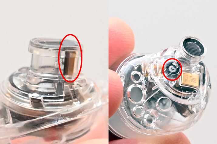 uEAH-AZ100viʐ^jƁuEAH-AZ80viʐ^Ej̃tB[hobN}CN̈ʒuׂƂBuEAH-AZ80v̓mY{߂̈񂾂ƂɃ}CNzuĂ܂AuEAH-AZ100v̓mY̒ɈړBۖɂ߂ƂŏW邱ƂŐx傫サ܂