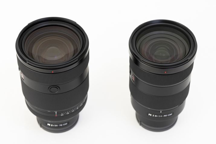 ォ猩ƂBőáuFE 28-70mm F2 GMv̂ق92.9mmő傫BuFE 24-70mm F2.8 GMv̏dʂ͖886gŁATCY87.6iőaj×136iSjmm