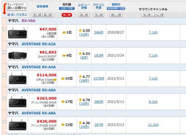 }nAVAv̐Vi΂炭[XĂȂƂAiɂȂĂBʐ^Dolby AtmosQobuz̃Xg[~OɑΉ}nAVAvB̂̍ň̐iuRX-V6AvBؗpAvƃXs[J[ׂčwĂ10~ȉɎ܂