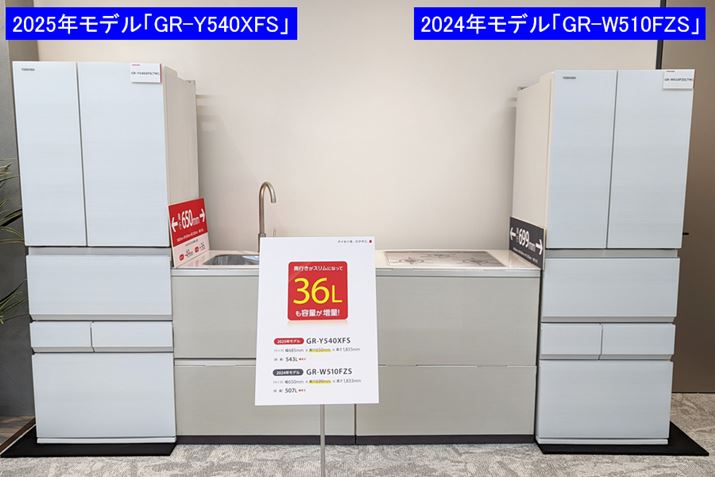 ^eʉuGR-Y540XFSvƑOfuGR-W510FZSvLb`ɐݒulqBOf͉s699mm̂ŁAVXeLb`班яoĂ܂