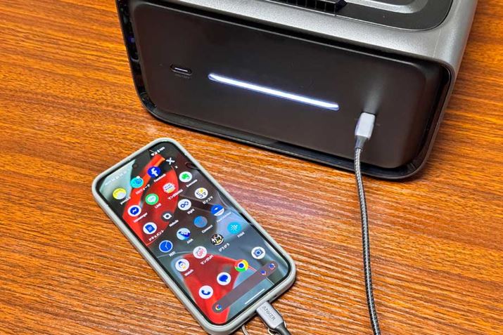 uEB580v̏o͒[qUSB Type-C|[g1ApGNXgobe[P̂ŋdł͕̂֗