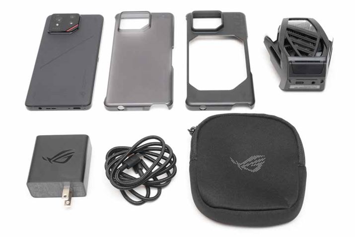 uROG Phone 9 Pro Editionv̓iꗗBuAeroActive Cooler X ProvƁAN[[t܂܂łgpłuAero Casev