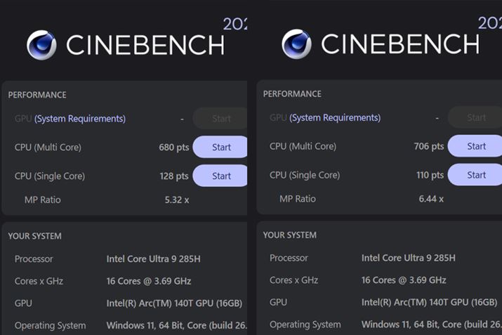 uCineBench 2024ṽXRA