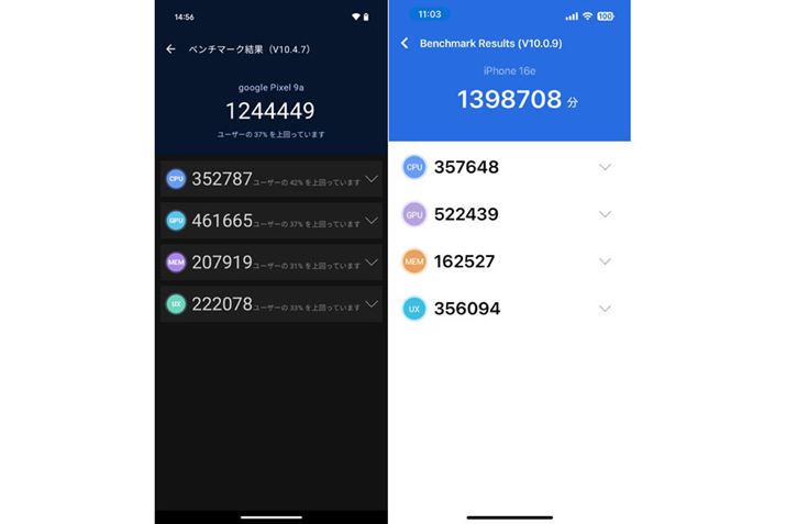 uAnTuTu Benchmark V10ṽXRAiuPixel 9avAEuiPhone 16evj