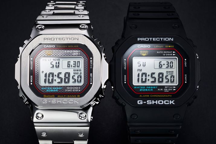 uGMW-B5000D-1CJFviʐ^jAuDW-5000R-1AJFviʐ^EjBx[́uG-SHOCKvAuPROTECTIONv̕fUCĂAIWiƓl̃tbgȎdl