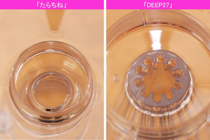 ꌊ̌`͈قȂ܂Aǂ傫AtB^[̐[o܂BuŌ܂ŕtĂ̂ŃR[q[t̗ꂪ؂ɂA肵₷ł傤