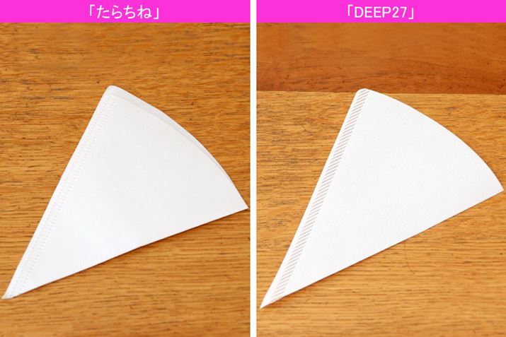 Ήy[p[tB^[قȂ܂Bu炿ˁv60x̉~tB^[i1`4tpj𔼕ɐ܂ĎgpBuDEEP27v͐ṕuAoJvXDEEP27vi100̌ICXgAi605~/ōjg悤ɋLĂ܂