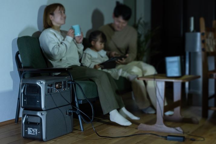 �ЊQ���ɂ܂��d�v�Ȃ̂��d���̊m�ہB�ʔ���̊g���o�b�e���[��ڑ�����΁A��蒷���Ԃ̎g�p���\�ł�