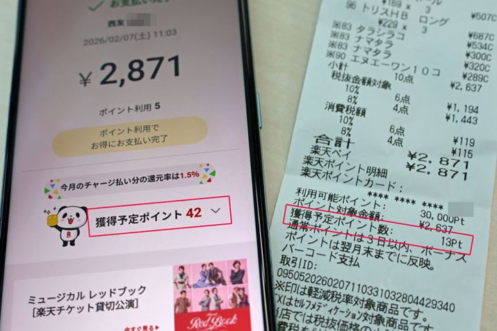 ���F�Ŋy�V�y�C���g����2,871�~�i�ō��j�̔������i5P�����|�C���g���p�j�B���ϕ��Ƃ���42P�A�|�C���g�J�[�h�񎦕��i�ŕ�200�~�ɂ�1P�j�Ƃ���13P�ƁA���v55P���l���ł��܂���