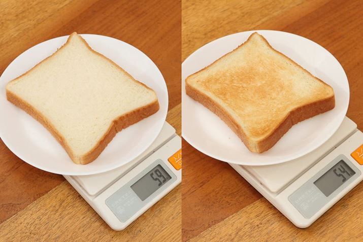 �u�O���t�@�C�g�g�[�X�^�[�v��2���Ă������H�p���́A�Ă��O�̏d�ʂ�1��59g�B�Ă�����̏d�ʁi�E�j��54g�ŁA�����������͖�8.5���ƁA�������u�O���t�@�C�g�I�[�u�������W�v�������߂Ɏc���Ă���悤�ł�