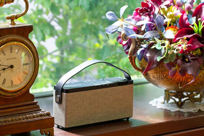 �e���r�̉��𕷂����₷�����邽�߂̃��C�����X�X�s�[�J�[�uCarry by MIRAI SPEAKER�v