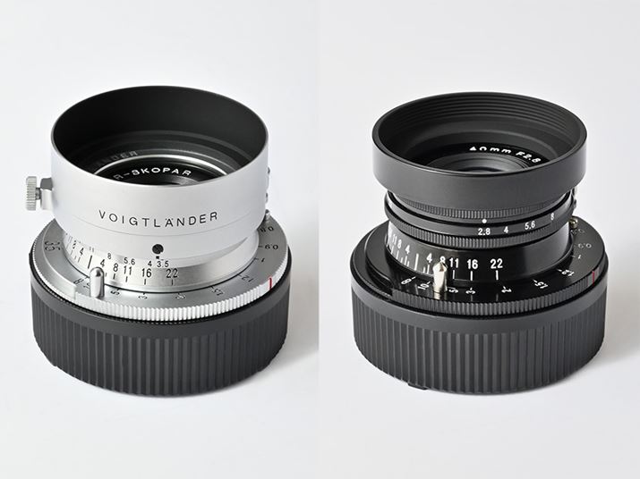 �uCOLOR-SKOPAR 35mm F3.5 Aspherical�v�i���j�ƁuHELIAR 40mm F2.8 Aspherical�v�i�E�j