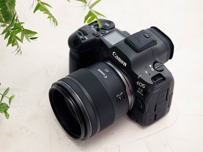�t���T�C�Y�~���[���X�J�����uEOS R5 Mark II�v�ɁuRF45mm F1.2 STM�v�𑕒������C���[�W