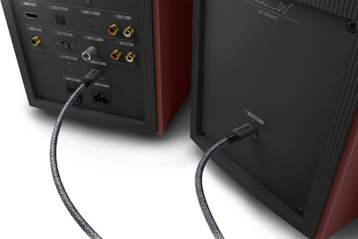 ���E�̃X�s�[�J�[�Ԃ�USB�P�[�u���Őڑ�����B�o���̓f�W�^���łȂ���A96kHz/24bit�œ`�������
