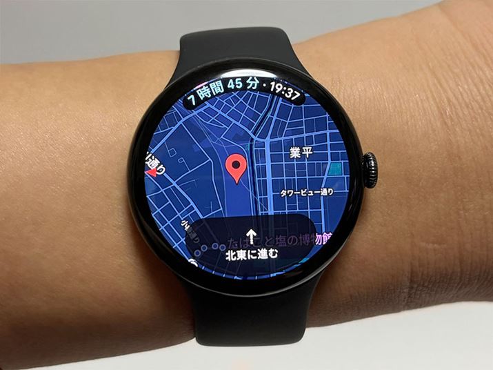 45mm���f���ł͉�ʂ��傫���Ԃ�A�n�}�̎��F���������ł���