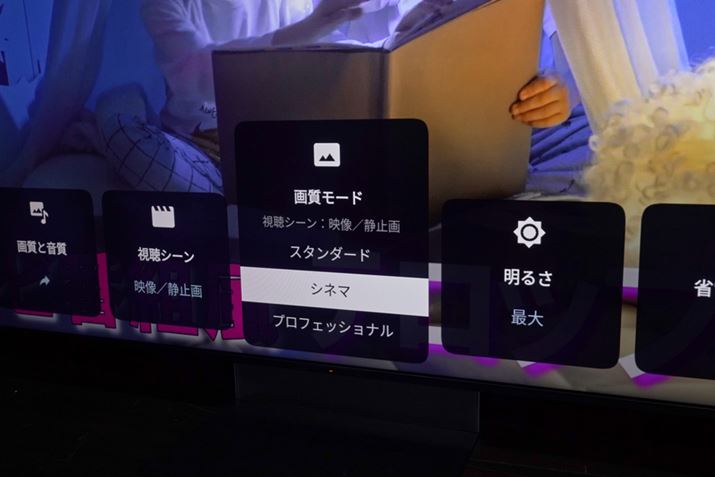 �Î��ł̉掿�`�F�b�N�́u�V�l�}�v���[�h�ŁB���O�̂Ƃ���A�f��ӏ܂Ɍ����������������o�����X�̐ݒ肾