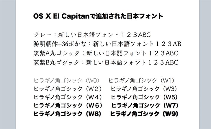 OS X El Capitanɒǉꂽ{tHg