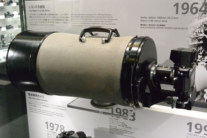 1964N̓ܗւŎۂɎgpꂽuReflex-NIKKOR 1000mm F6.3v