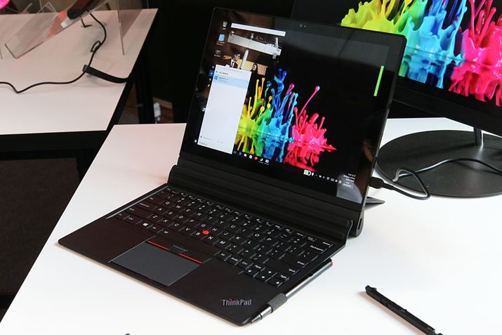 ThinkPad X1 Tablet Thin�L�[�{�[�h�𑕒�����΁A�m�[�g�p�\�R���Ƃ��ė��p�ł���