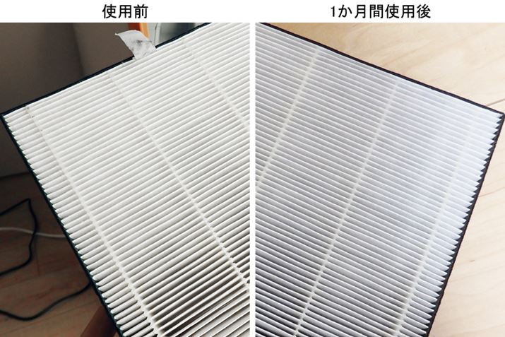 ʐ^ł͂킩Â炢ȂA1Ԏgp̏WtB^[͑S̓IɍۂϐF