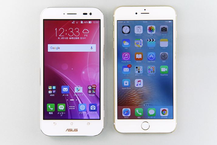 5.5^t𓋍ڂiPhone 6 PlusƂ̔rBTCY͂قƂǓ