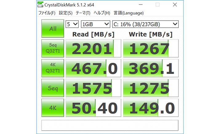 CrystalDiskMark 5.1.2̌ʁBPCI ExpressNVMeɑΉSSD𓋍ڂʂ͂ƏoĂ