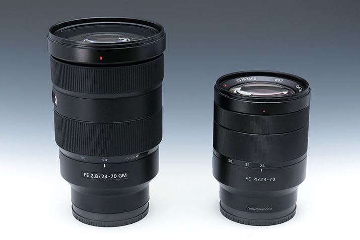 FE 24-70mm F2.8 GMŁAEVario-Tessar T* FE 24-70mm F4 ZA OSS