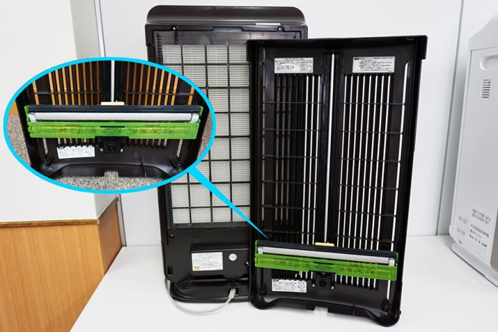 wʃplOƂɁAvtB^[̃S~邽߂̃jbg𓋍ځiΐF̕j