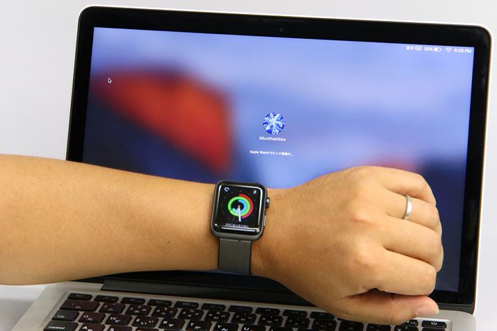 Apple Watch𑕒ԂŁAMacɋ߂ÂƃpX[h͂ɎŃOCł