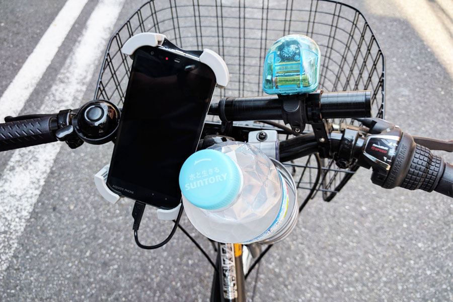 自転車 で スマホ を 充電