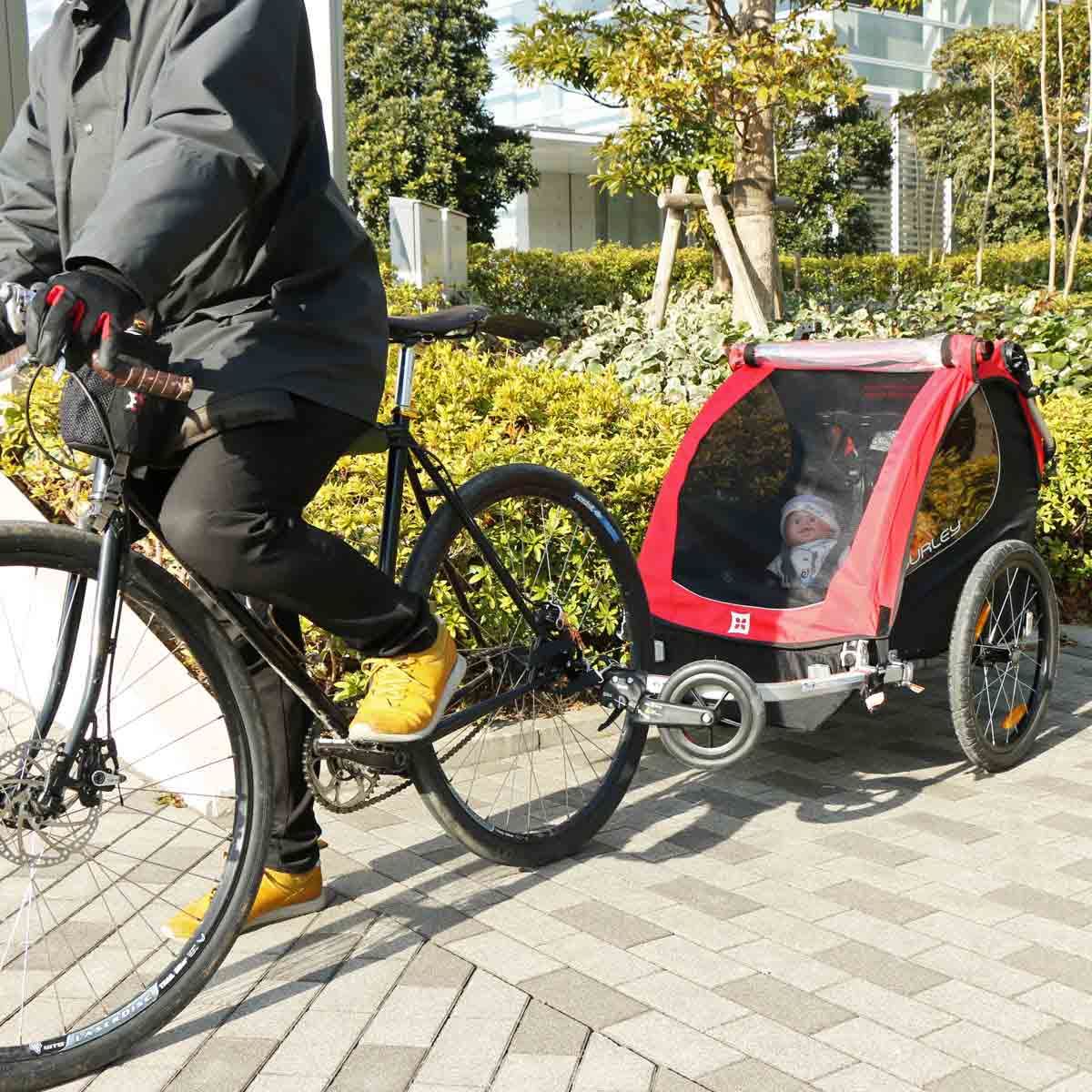 自転車で引く チャイルドトレーラー ハニービー の快適さに子どもが大喜び 価格 Comマガジン