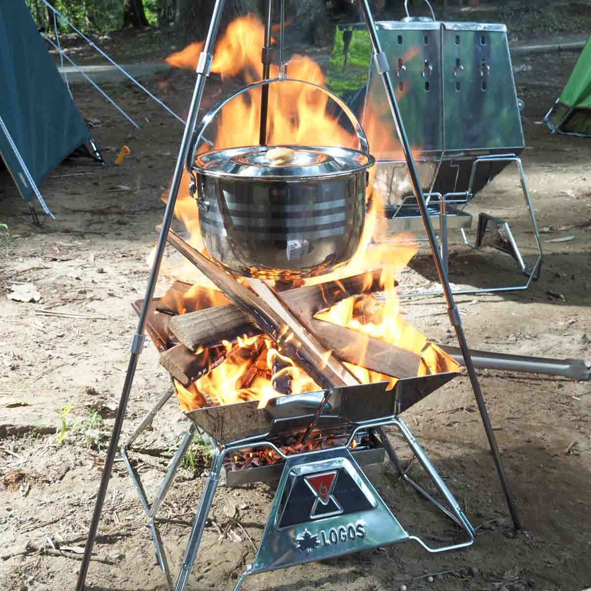 焚き火台と鍋セット