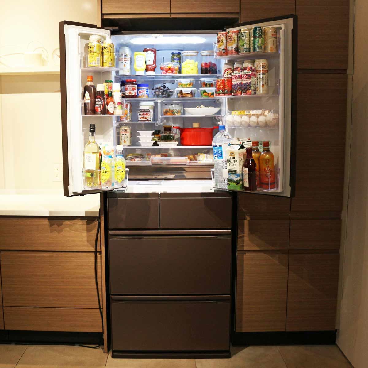 三菱ノンフロン冷凍冷蔵庫 MR-E50R/ウッディブラウン/6ドア-