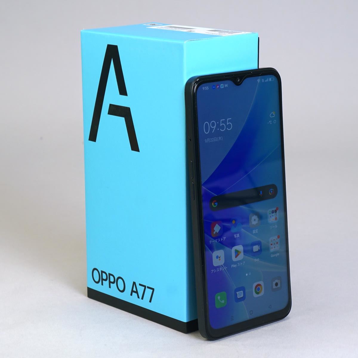 OPPO A77 ブラック SIMフリー スマートフォン  本体 オッポ