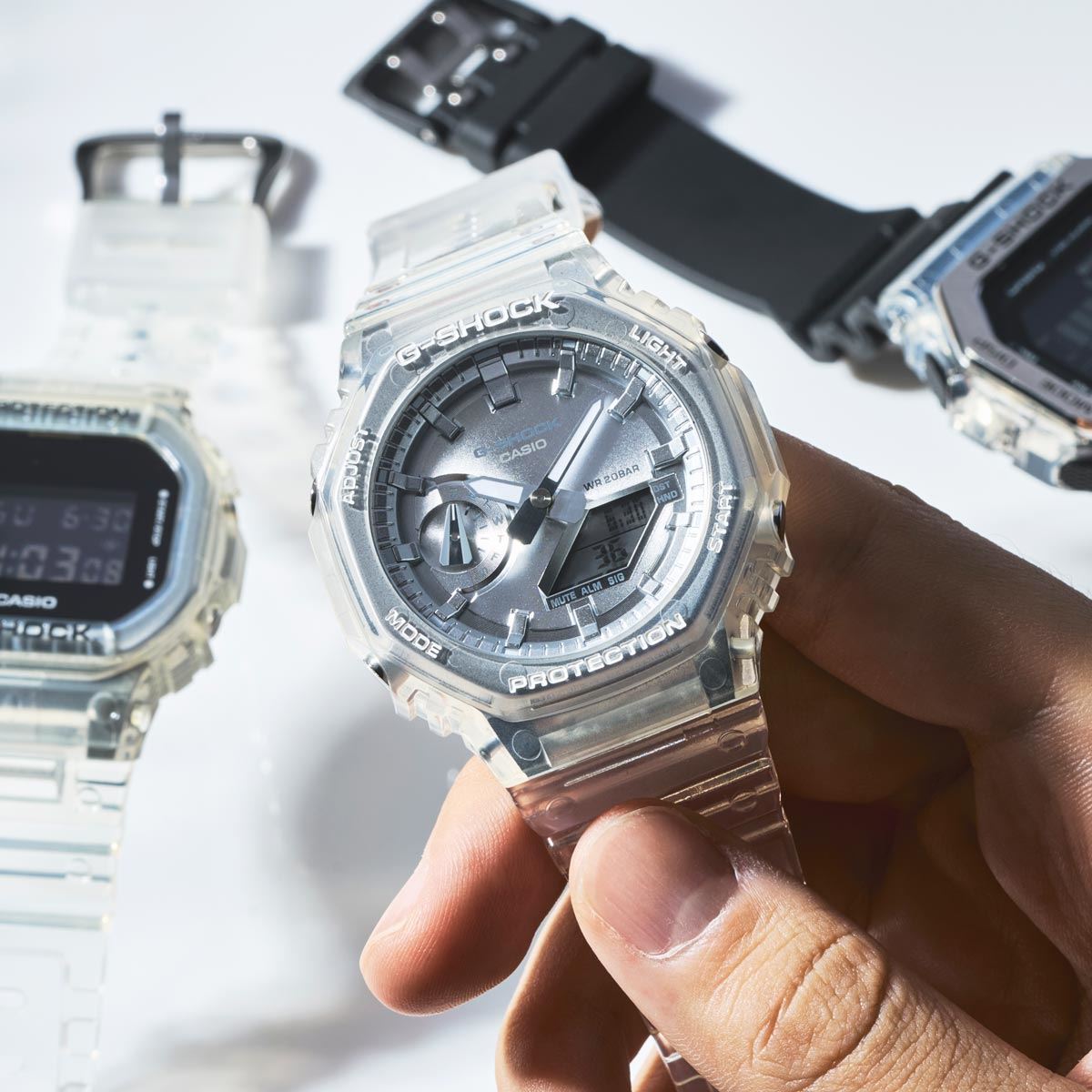 R*t様 美品✨カシオーク✨G-SHOCK✨GA-2100SKE✨スケルトン✨夏 GA-2100SKE-7AJF | CASIO