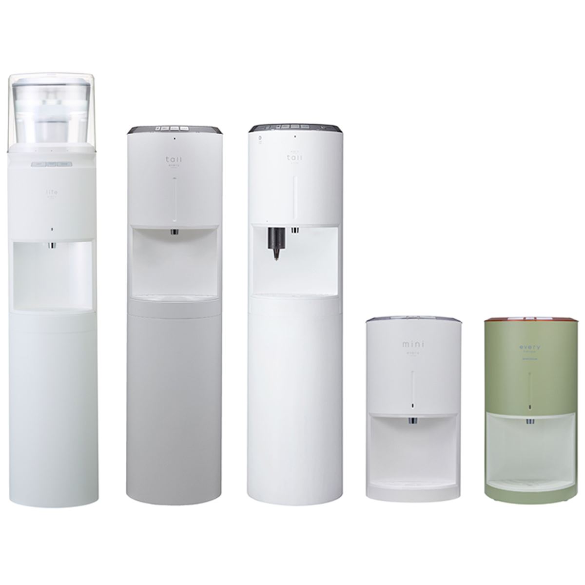 エブリィフレシャスの浄水型ウォーターサーバー全5種を徹底比較！ 充実