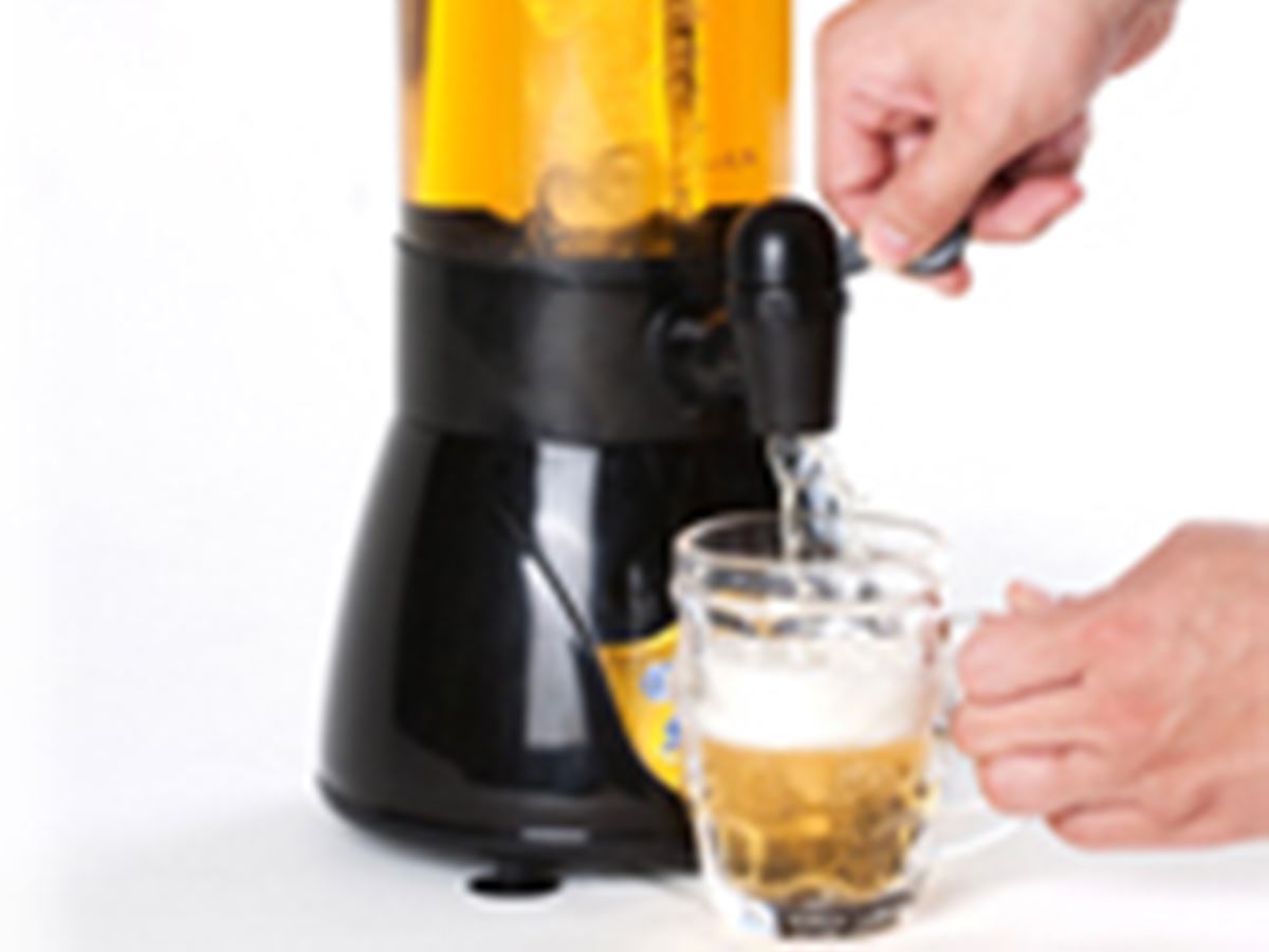 電源不要！氷があれば、どこでも冷えたビールが飲めるサーバー