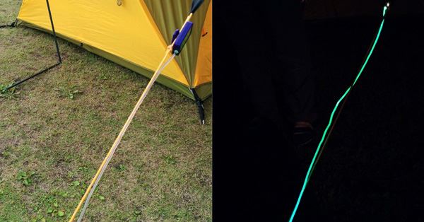 光るロープでつまずき防止 夜のキャンプのお助けアイテム 価格 Comマガジン