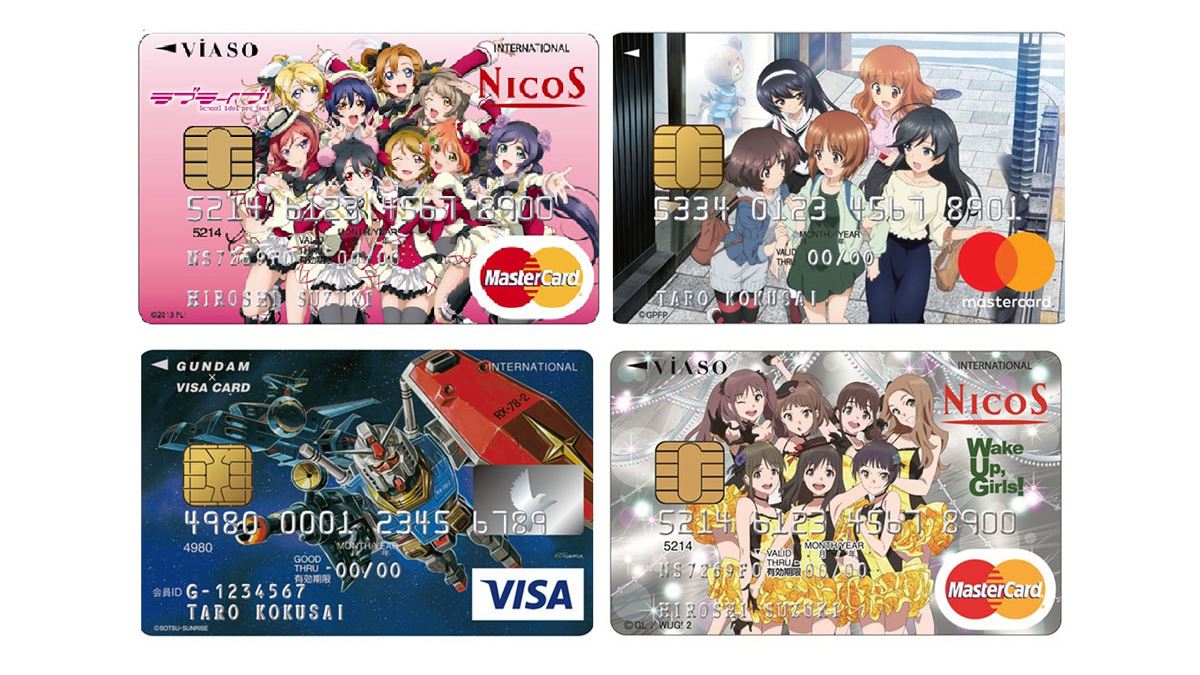 アニキャラ・光沢仕様クレカsizeカード【7枚セット】 限定グッズももらえる！ 人気アニメとコラボしたクレジットカードを