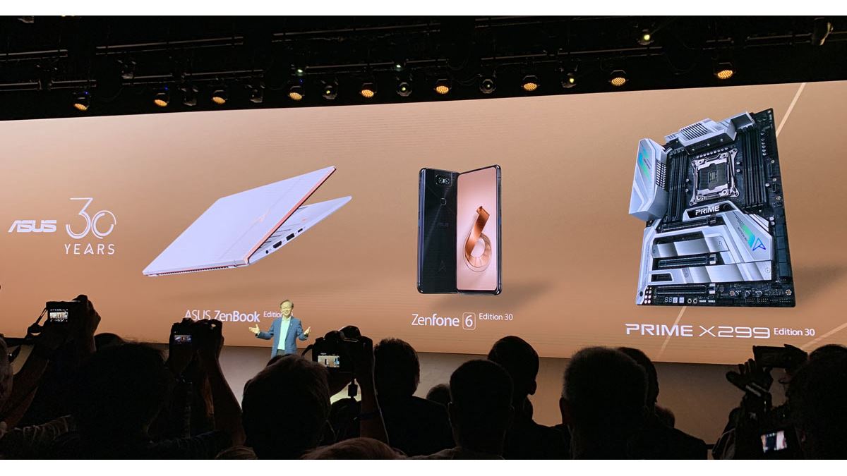 ASUS、創業30年を記念したZenBook 13、ZenFone 6、X299マザーボードの