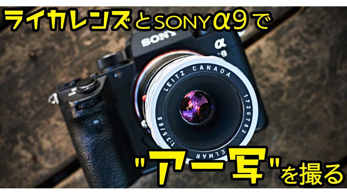 オールドレンズ偏向学＞ライカレンズとソニー α9で”アー写”を撮る
