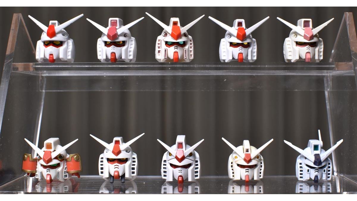 ガンプラ》歴代のMG「RX-78-2ガンダム」の頭部だけを比較して