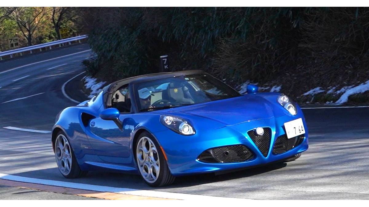 全国限定15台の超絶レア車！ アルファロメオ・4Cスパイダーイタリアに