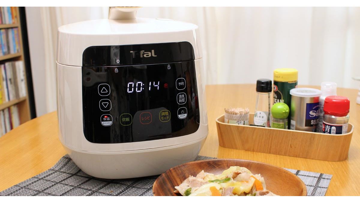 無水1分」設定で何でもウマい！ 電気圧力鍋「ラクラ・クッカー プラス