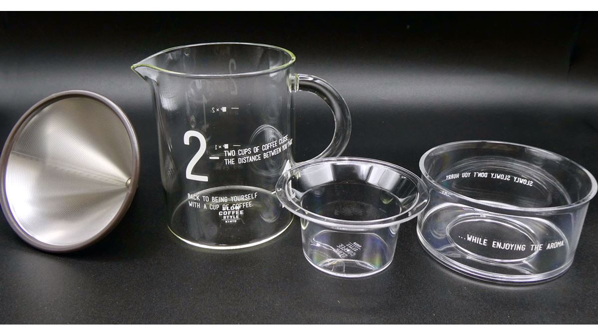 まるで理科の実験。「KINTO コーヒージャグセット」の機能美が