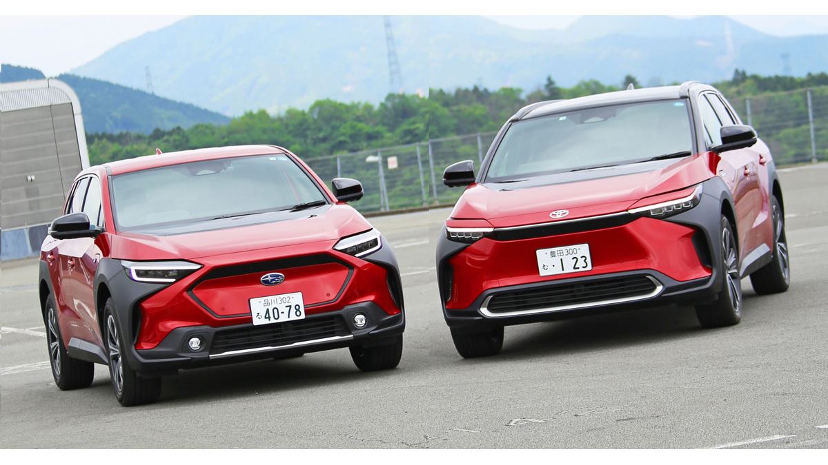 トヨタ「bZ4X」とスバル「ソルテラ」の違いは！？走り比べて徹底比較