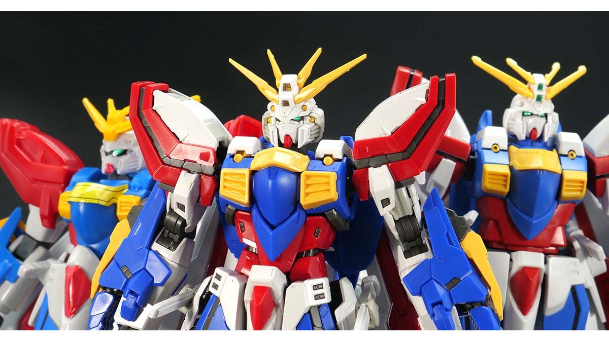 1/144スケールの「ゴッドガンダム」3体を徹底比較！ 進化したポイント